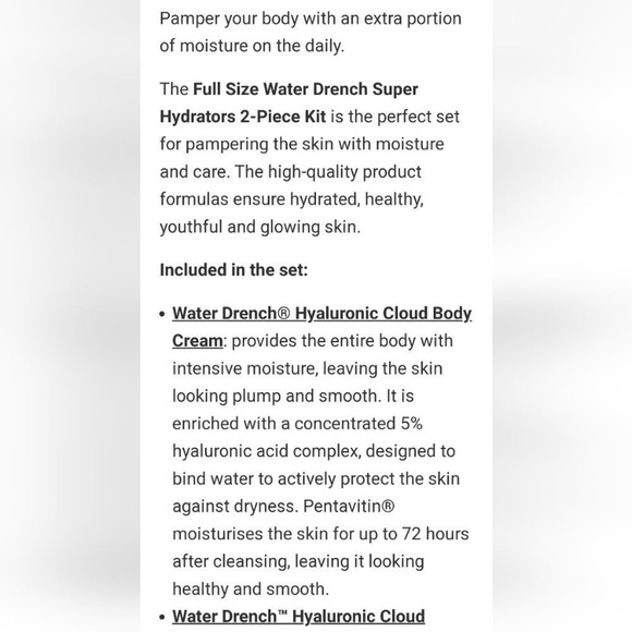 Peter Thomas Roth Full- Size Water Drench Face & Body 2-Piece Kit - Picture 6 of 6